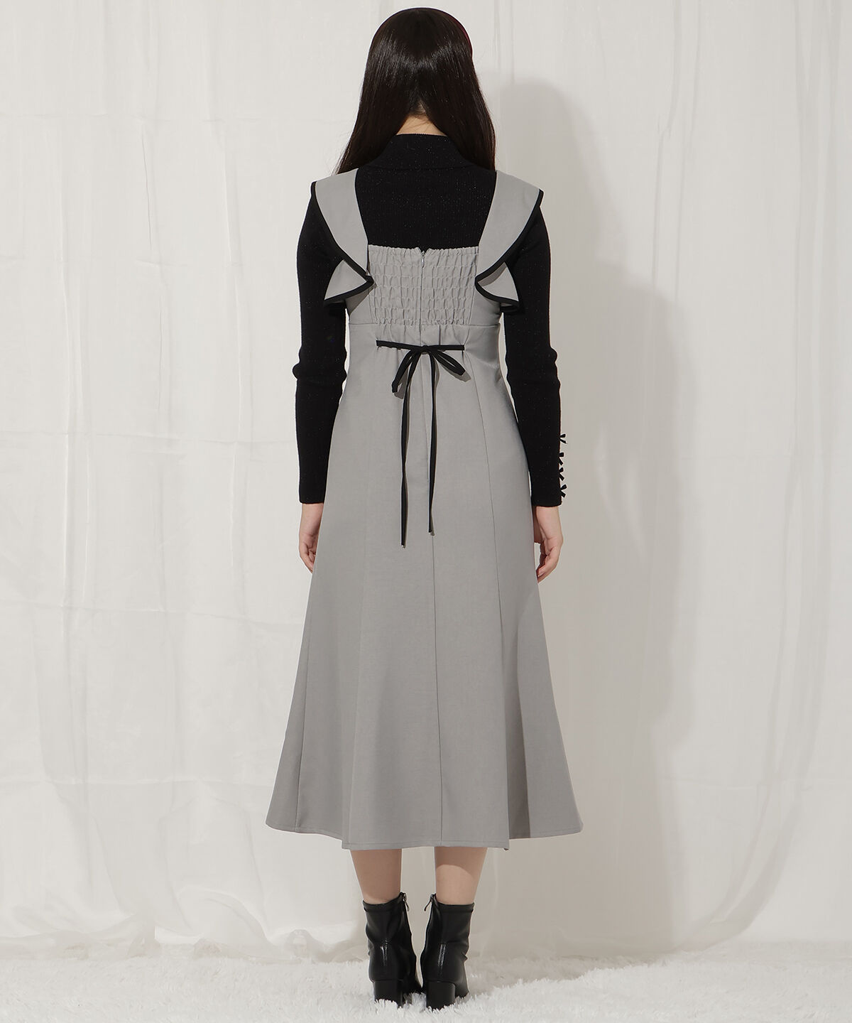 WILLSELECTION「パイピングフリルマーメイドジャンスカ」|ジャンパースカート|