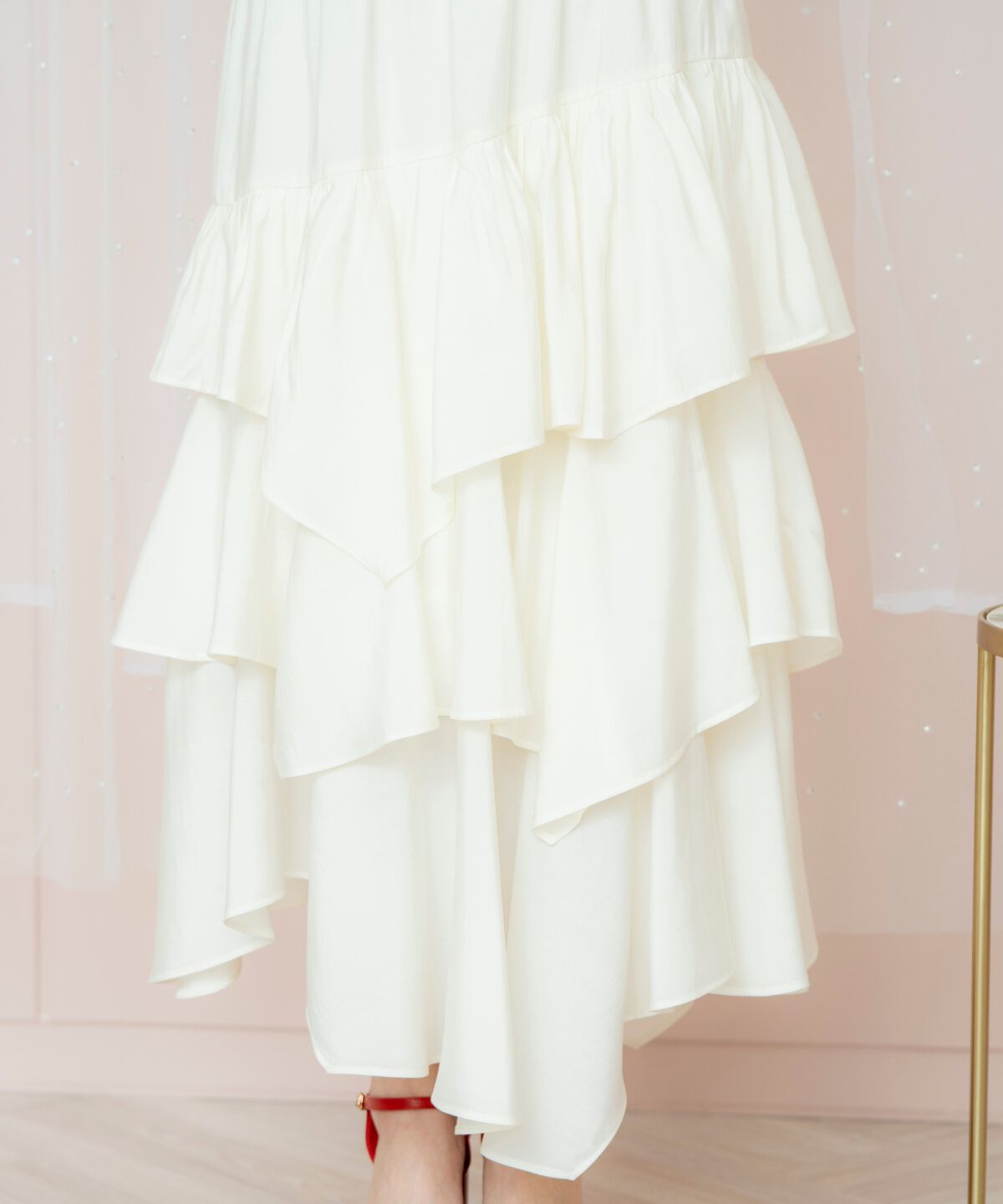 WILLSELECTION「ランダムティアードスカート」|フレア|