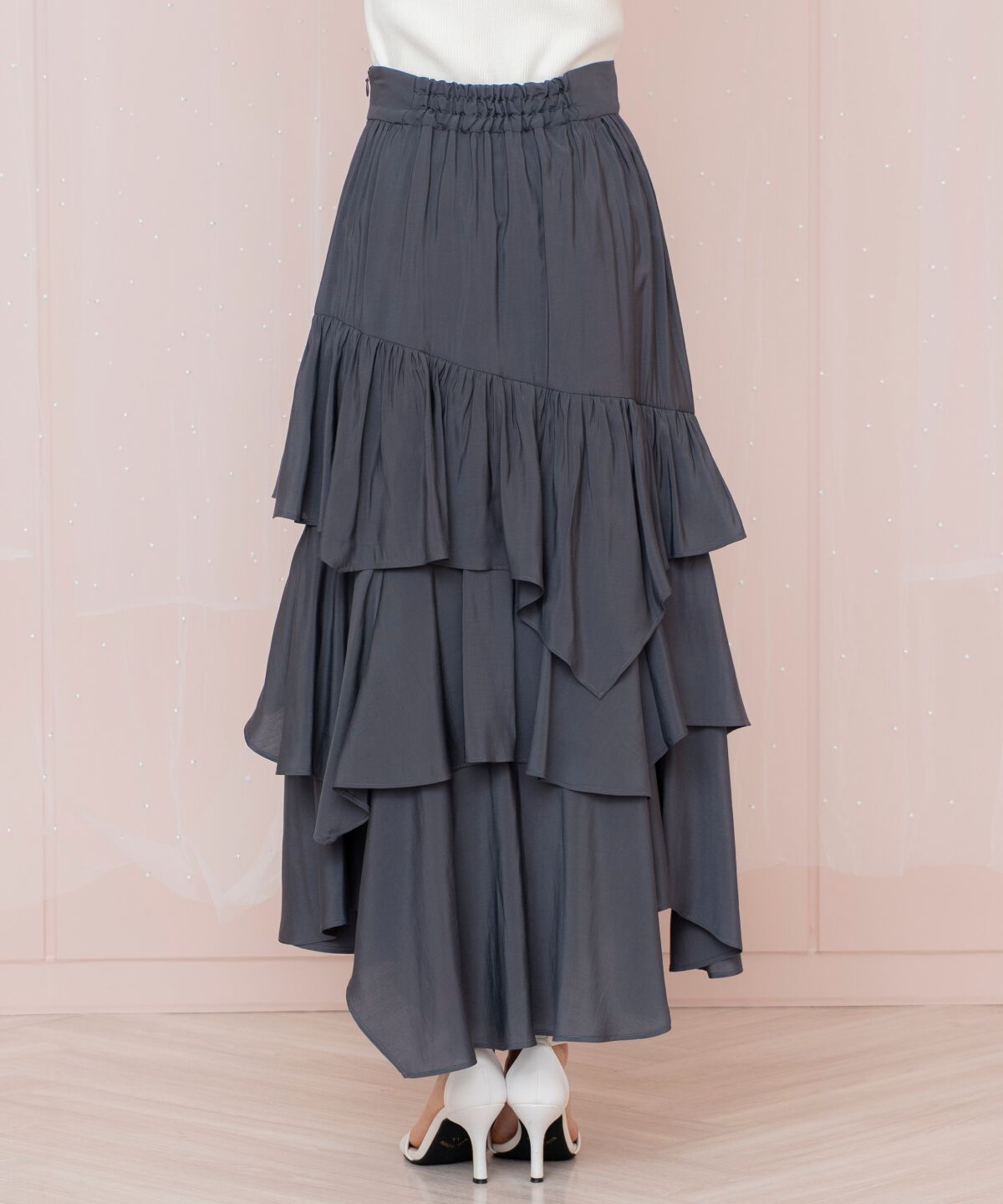 WILLSELECTION「ランダムティアードスカート」|フレア|