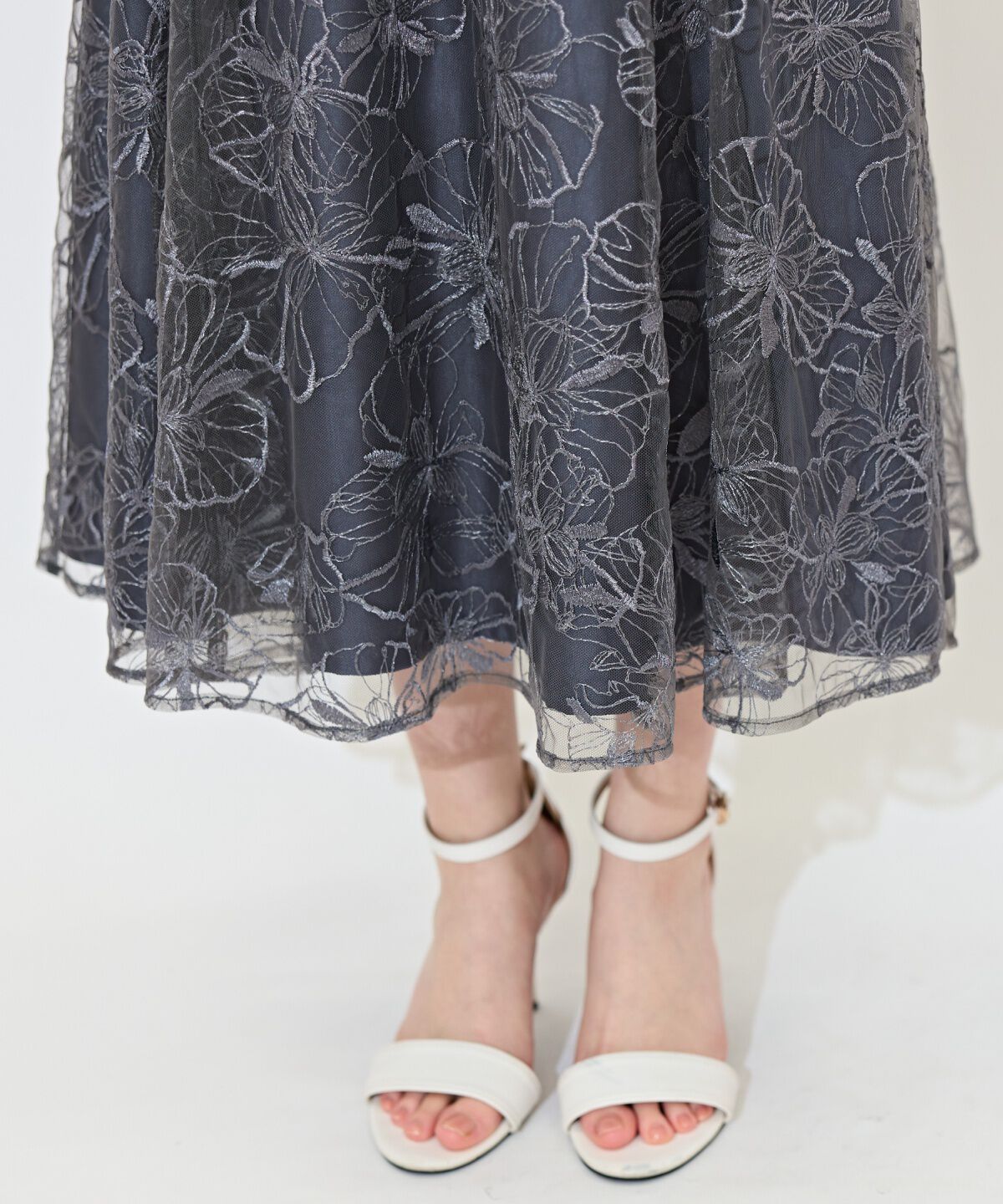 WILLSELECTION「フラワーチュールフレアスカート」|フレア|