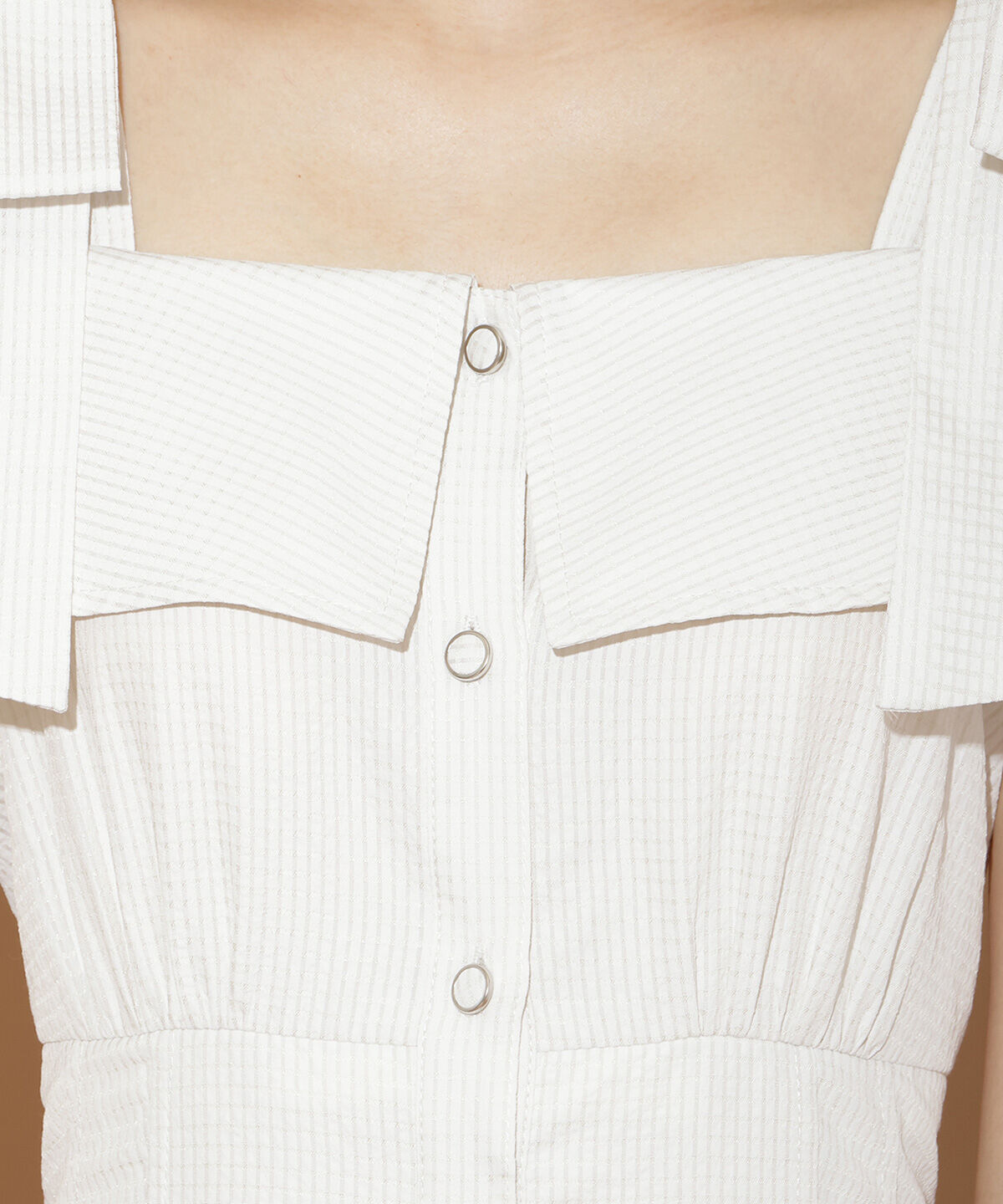 WILLSELECTION「リボンストラップオフショルシャツワンピース」|ワンピース|