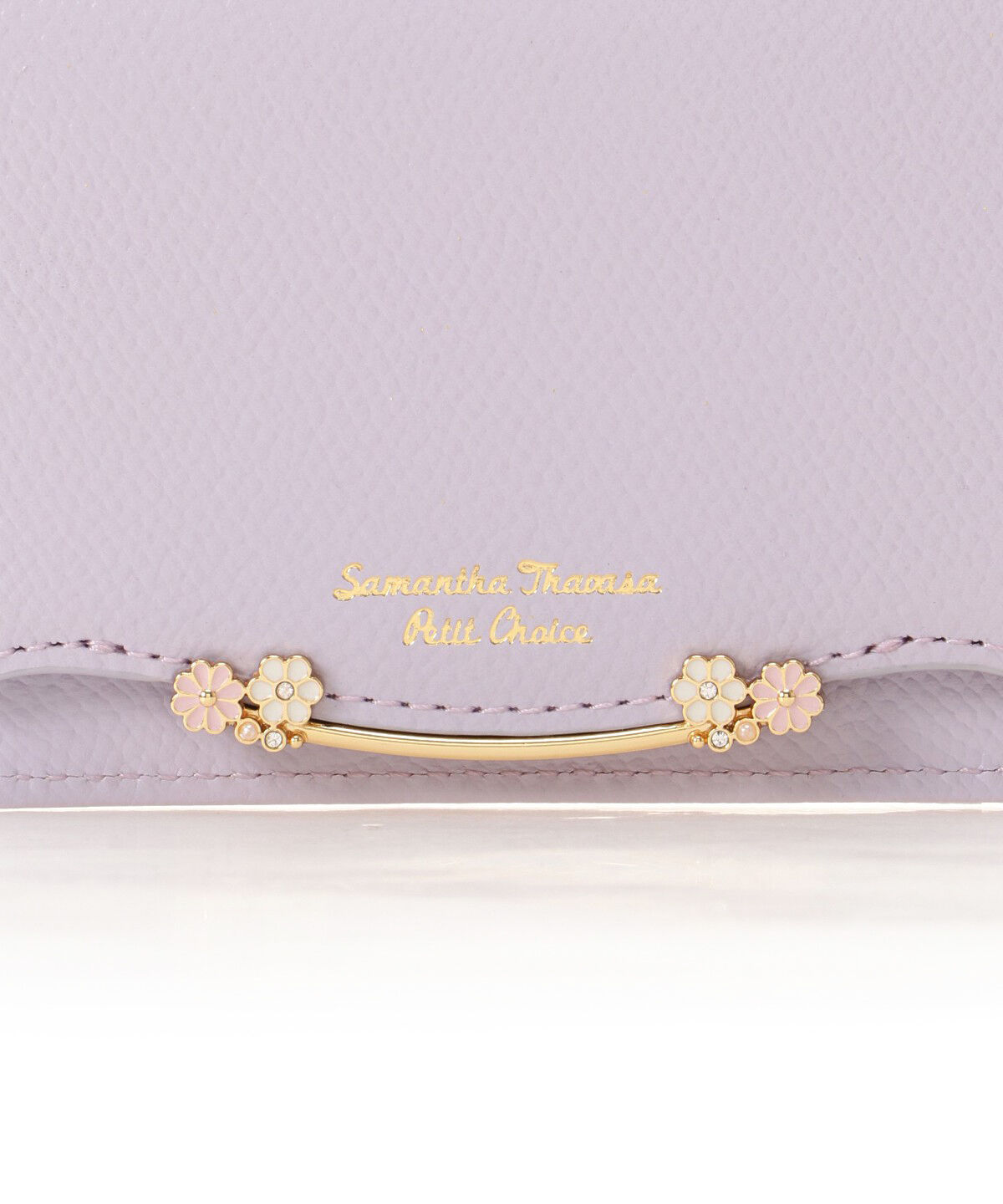 Samantha Thavasa Petit Choice「サイドフラワーバー パスケース」|定期入れ|