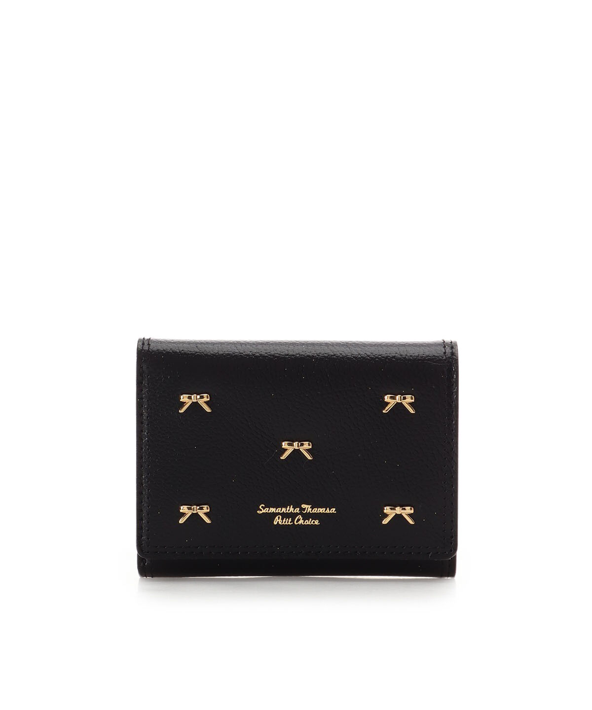 Samantha Thavasa Petit Choice「メニーリボン 折財布」|財布|ブラック