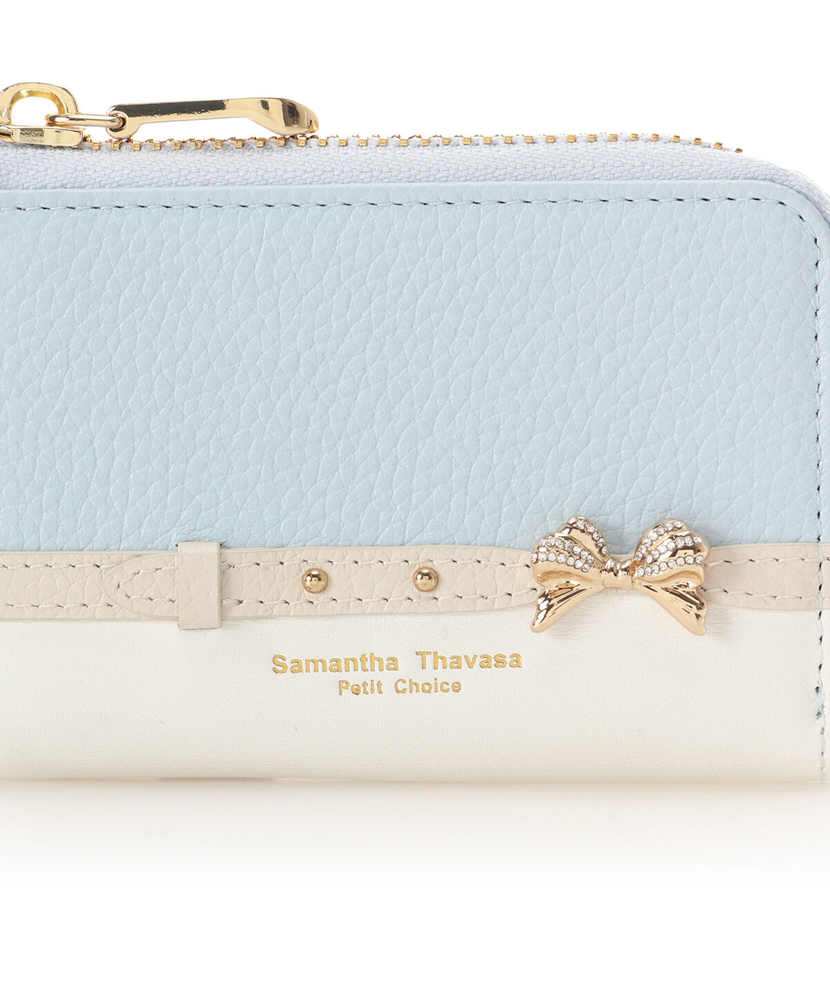 Samantha Thavasa Petit Choice「ビジューリボンバイカラー キーケース」|キーケース|