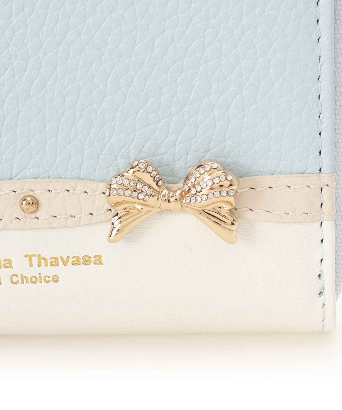 Samantha Thavasa Petit Choice「ビジューリボンバイカラー キーケース」|キーケース|