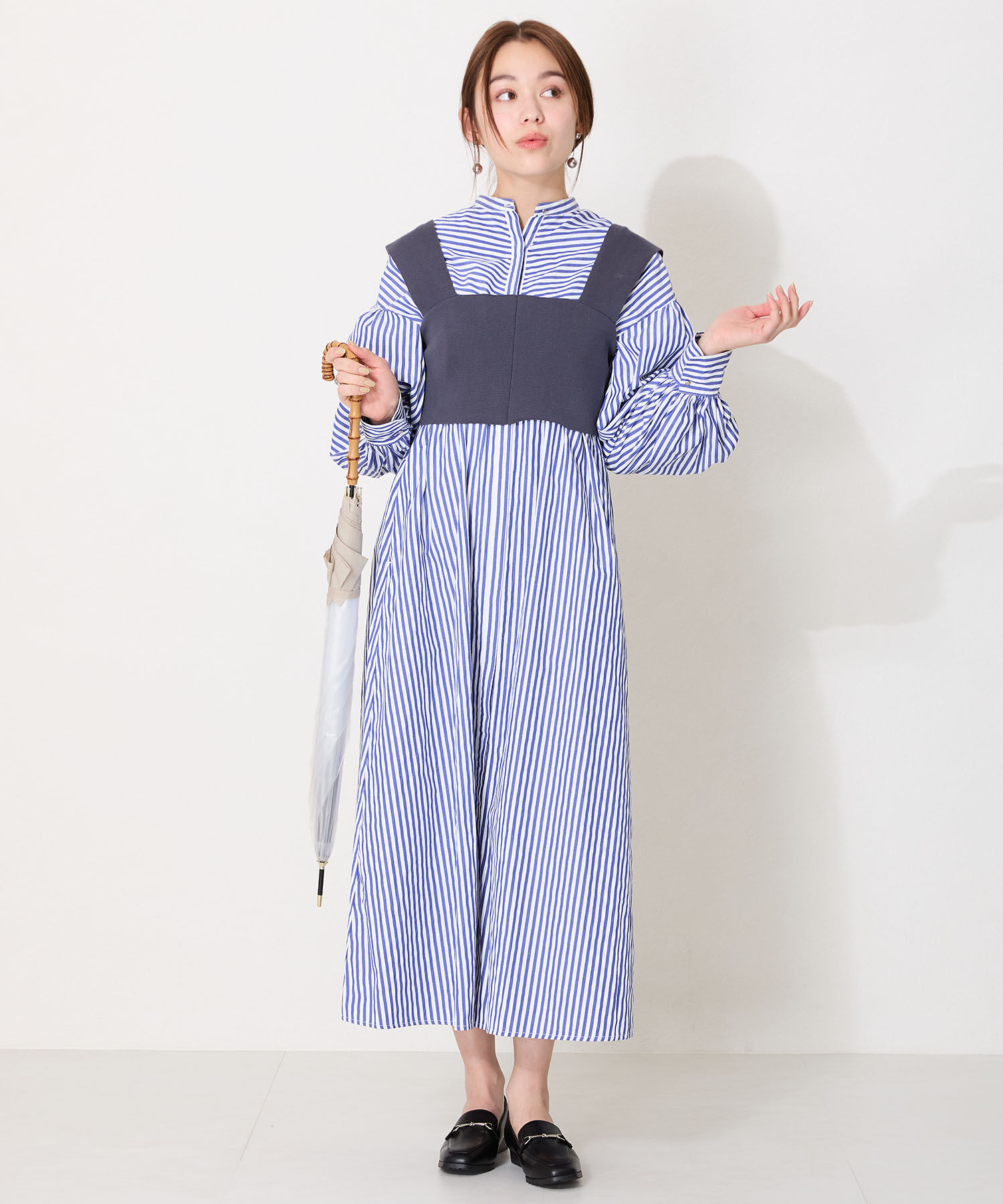 ORiental TRaffic「【防水】ビットモチーフレインローファー/R-1014 レインシューズ レインローファー 人気 トレンド」|パンプス|