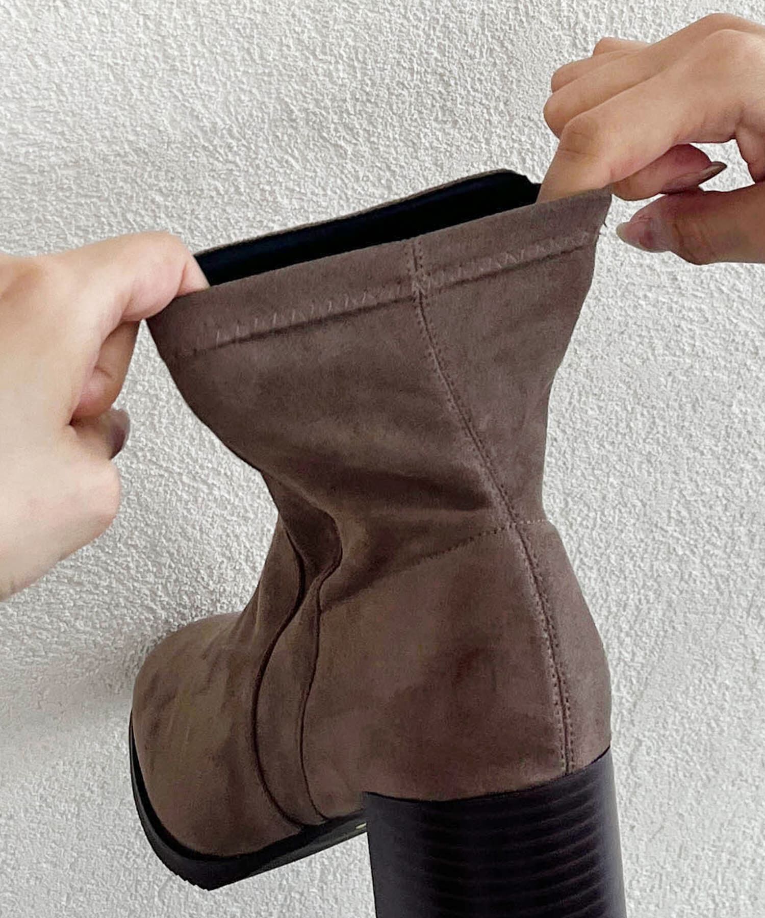 ORiental TRaffic「【 美脚 】 チャンキー ヒール ミドル ブーツ/31408 ヒール6ｃｍ 太ヒール 定番人気」|ショートブーツ|