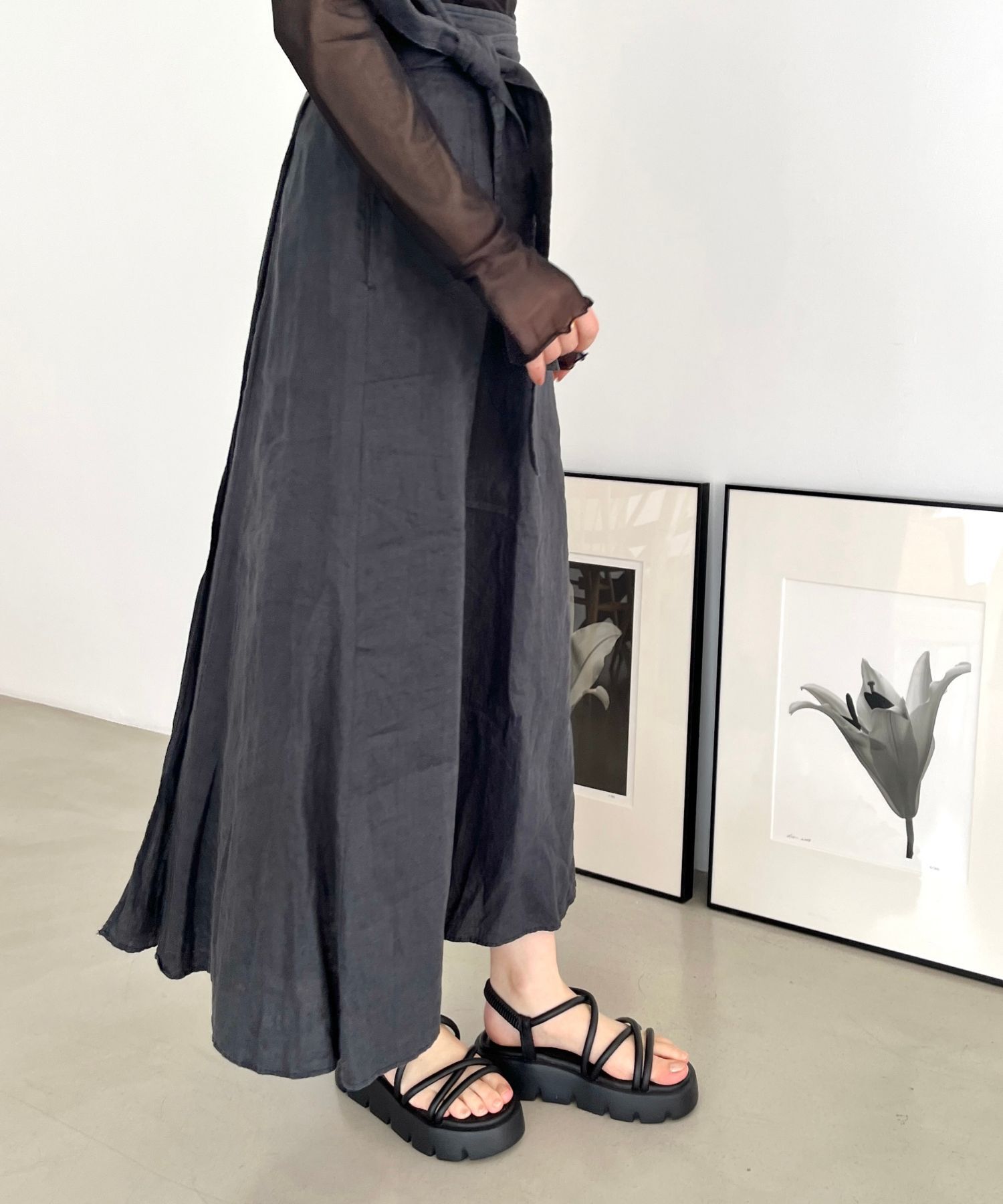 ORiental TRaffic「【アウトレット価格】チューブストラップ厚底サンダル/41218 人気 売れてる サンダル 厚底」|サンダル|