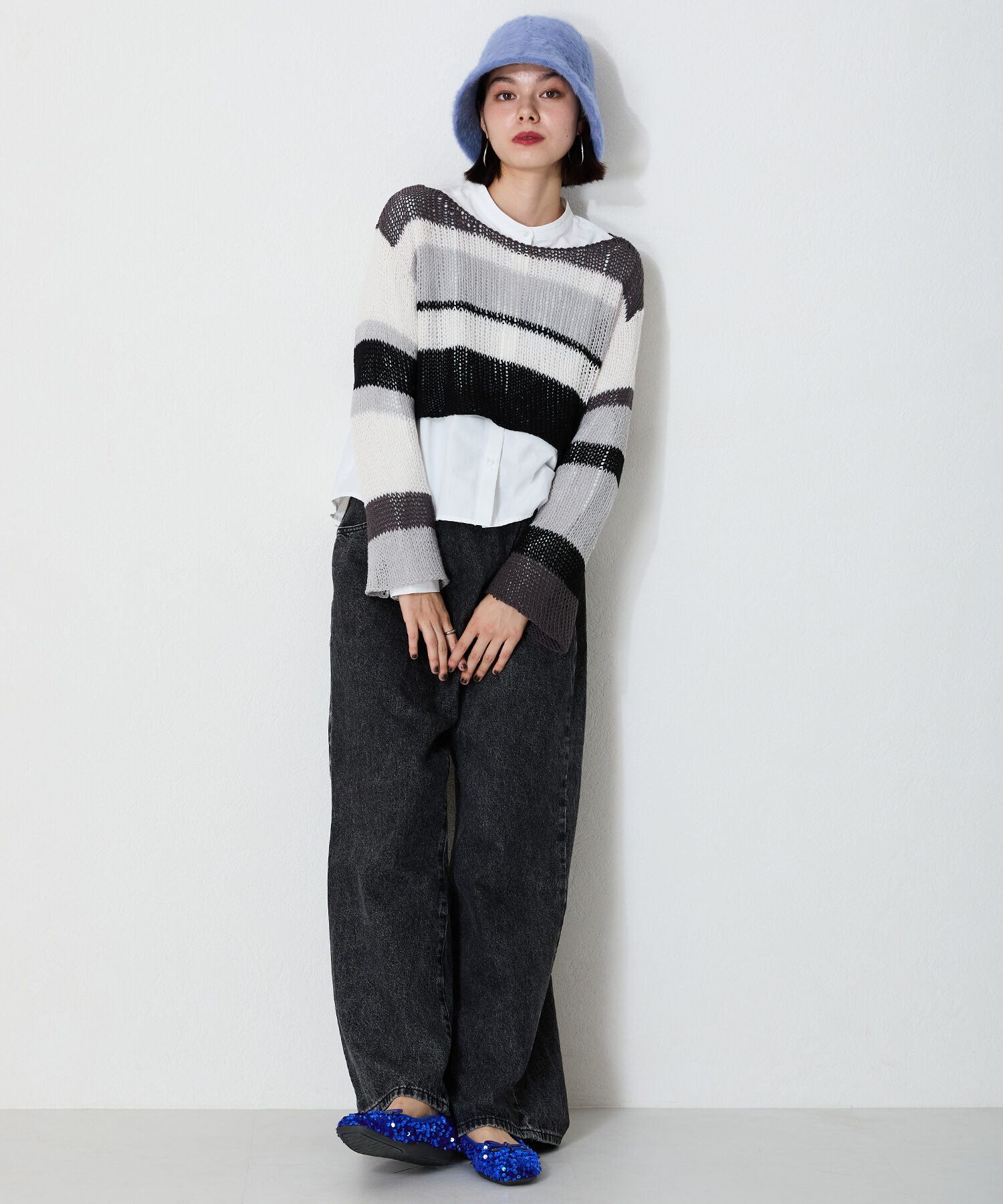 ORiental TRaffic「【跳べるパンプス/シリーズ累計１５０万足突破】スパンコール スクエアトゥ バレエシューズ R-3216」|パンプス|