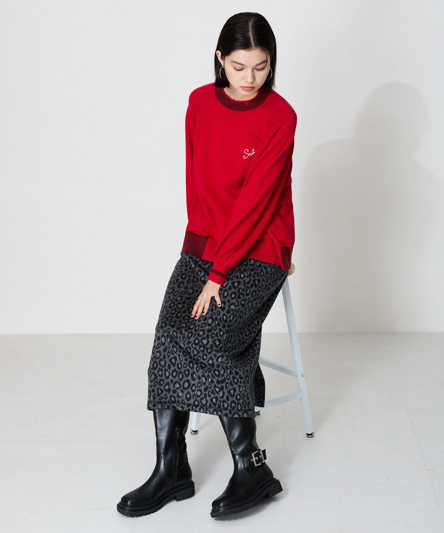 ORiental TRaffic「ベルトデザイン ロングブーツ /41504 ゆったり エンジニアブーツ」|ロングブーツ|