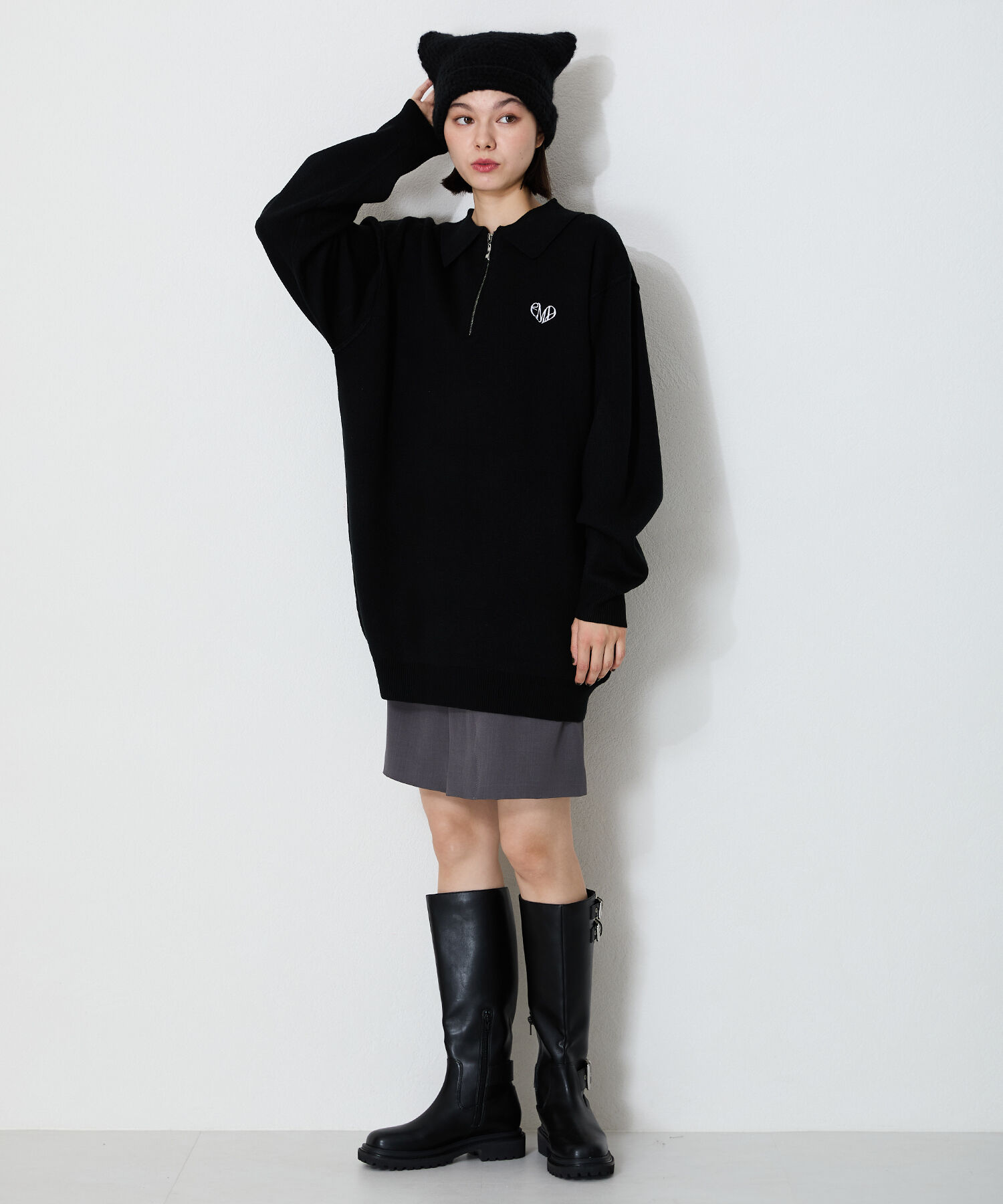 ORiental TRaffic「ベルトデザイン ロングブーツ /41504 ゆったり エンジニアブーツ」|ロングブーツ|