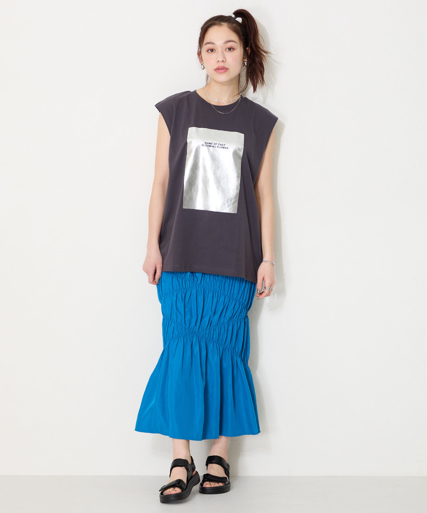 ORiental TRaffic「【Fit meサンダル】ダブルベルト サンダル /51227 軽い 柔らかい フラット」|サンダル|