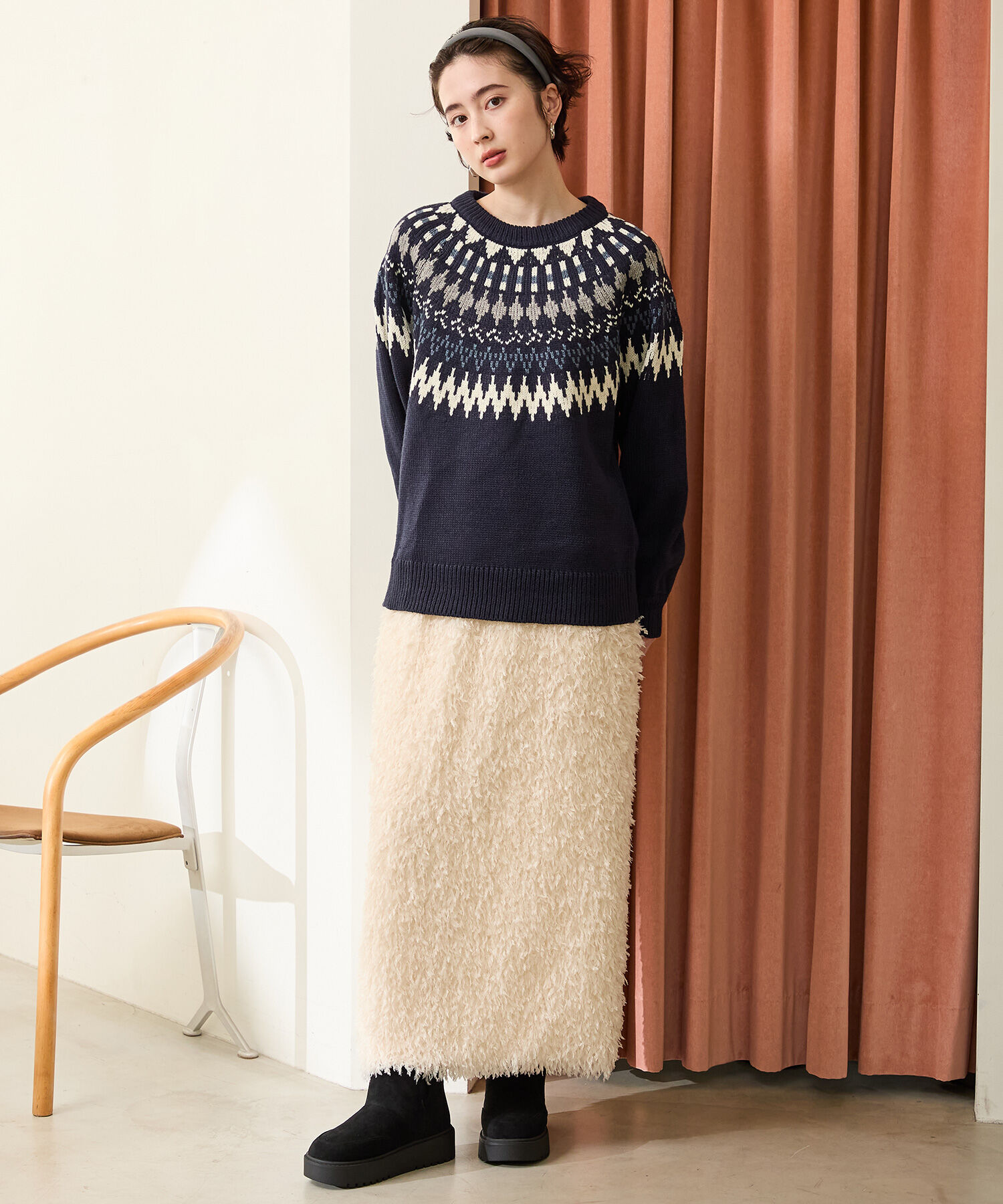 ORiental TRaffic「●2025秋冬新作●【 軽量 】 サイドスリット 厚底 ムートン ショートブーツ /51425 防寒」|ショートブーツ|