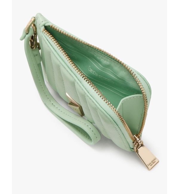 kate spade new york「デコ キルテッド コイン カード ケース リスレット」|名刺入れ・カードケース|
