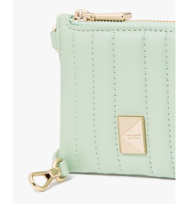 kate spade new york「デコ キルテッド コイン カード ケース リスレット」|名刺入れ・カードケース|