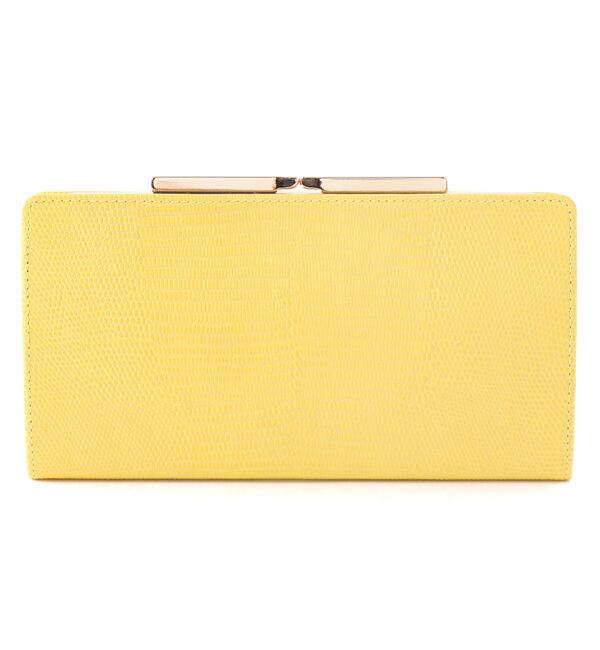TOPKAPI 「LUCIA[ルチア]イタリアンレザー・リザード型押し・がま口長財布」|財布|イエロー