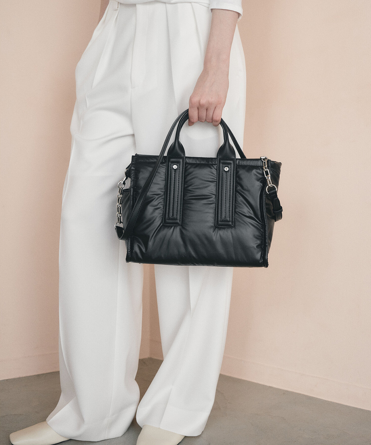 TOPKAPI TREASURE「【TREASURE TOPKAPI】メタリック パデット ショルダー付 トートバッグ」|トートバッグ|