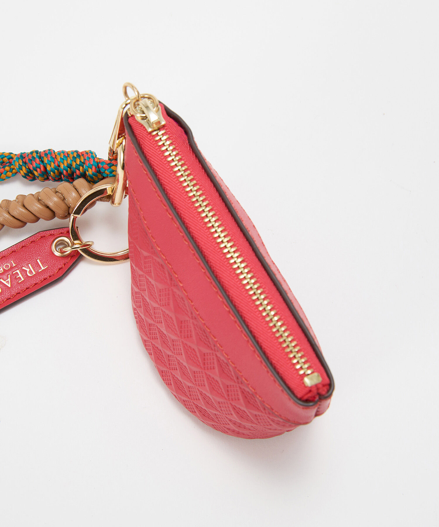 TOPKAPI TREASURE「【TREASURE TOPKAPI】スムースレザー 幾何柄 マルチケース バッグチャーム」|財布|