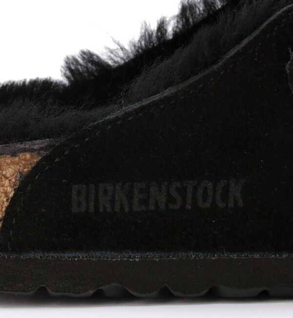 BIRKENSTOCK「【ビルケンシュトック】ボストン/ブラック スエードレザー シープスキン/クロッグ メンズ」|サンダル|