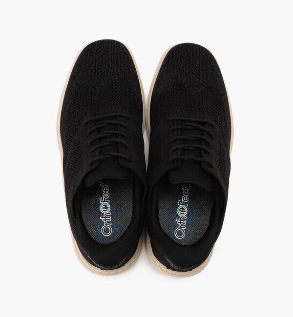Orthofeet「【オーソフィート】レックス ミディアム/ブラック テキスタイル/シューズ メンズ/Orthofeet」|スニーカー|