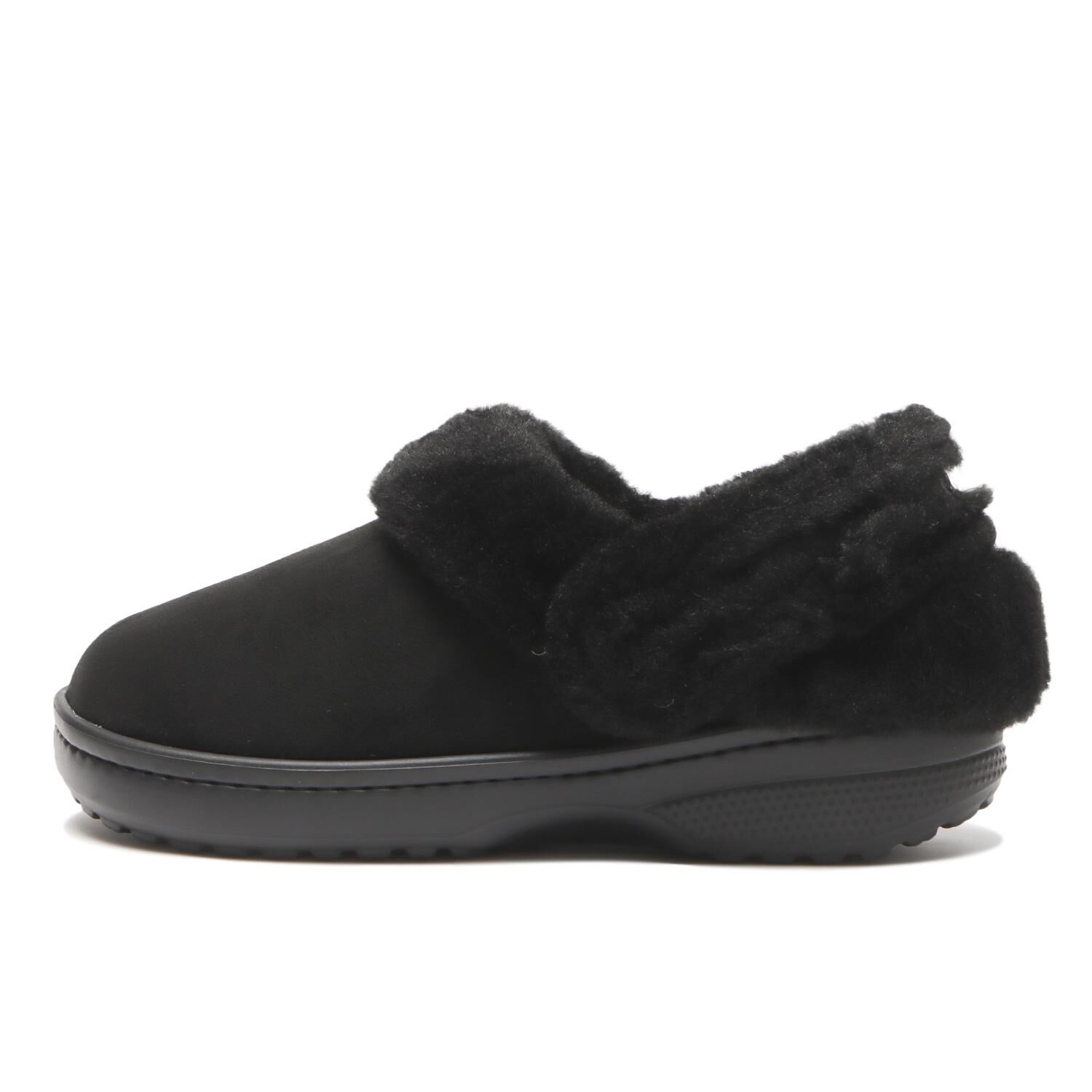 crocs「【crocs】CL UNFURGTBLE VEGAN SUEDE CLG」|サンダル|ブラック