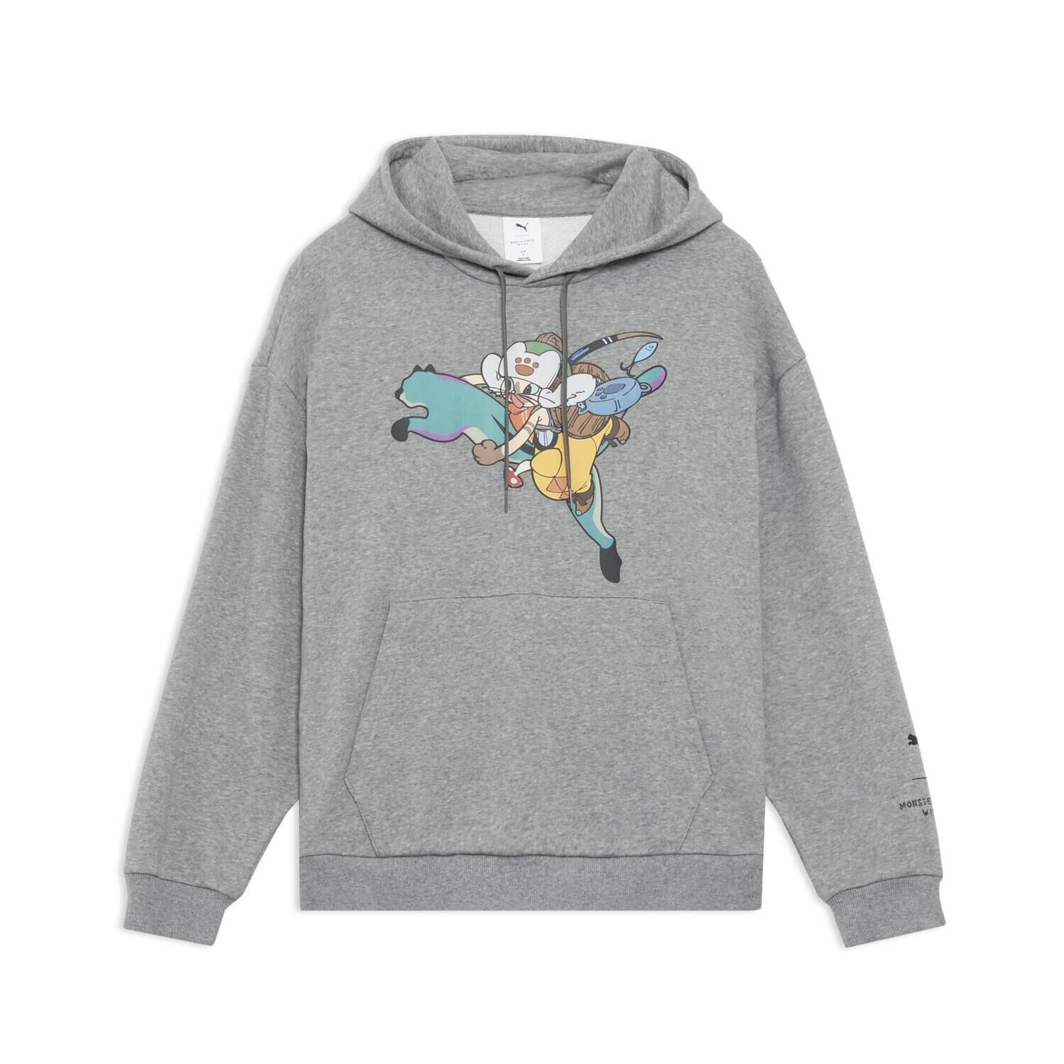 PUMA「【PUMA ｳｪｱ】M MONSTER HUNTER WILDS HOODIE」|ポロシャツ|グレー