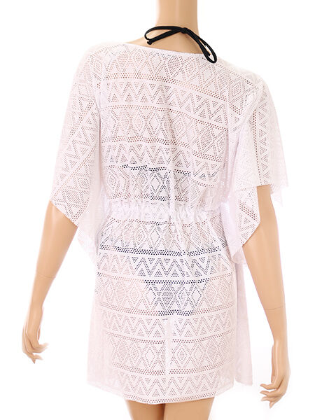 Riberce「【お水OK！リゾートアイテム】水着の上からサラッと羽織れる無地レースガウン」|その他|