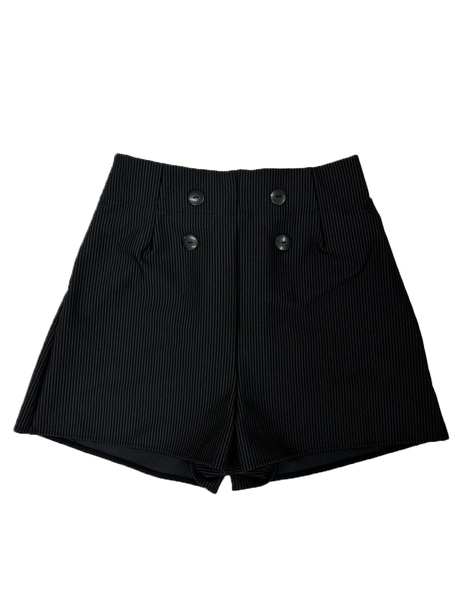 PEAK&PINE「無地ボタン付きAラインハイウエストショートパンツ」|その他|