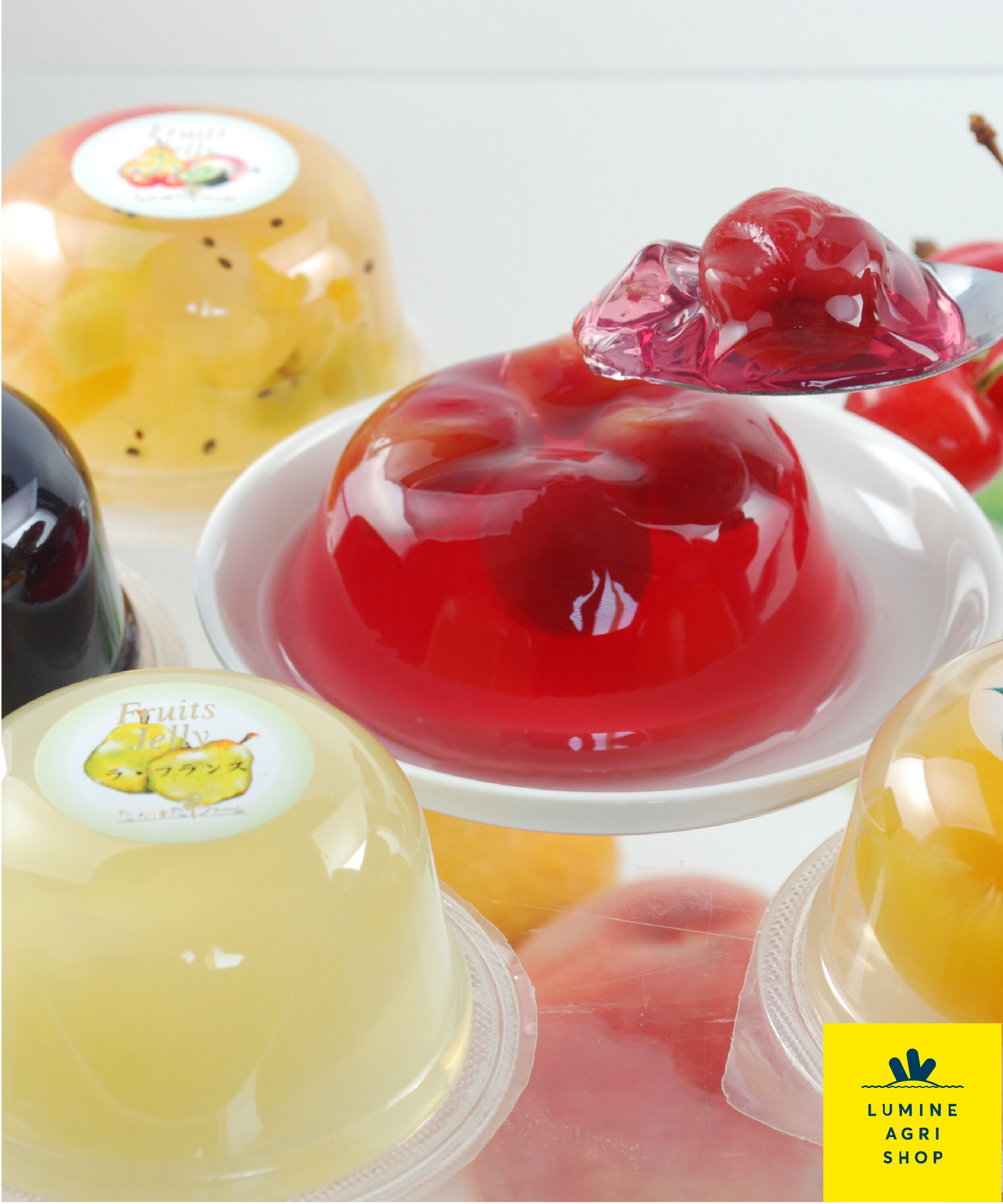 LUMINE AGRI SHOP「フルーツゼリー・ダブルテイスト8個詰合せ」|和洋菓子・アイス|