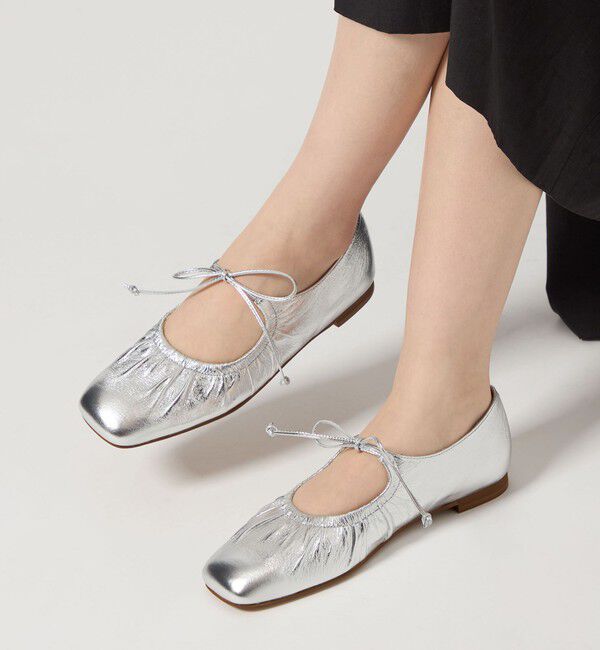 ODETTE E ODILE「ギャザートップバレエフラット10&uarr;」|バレエシューズ|