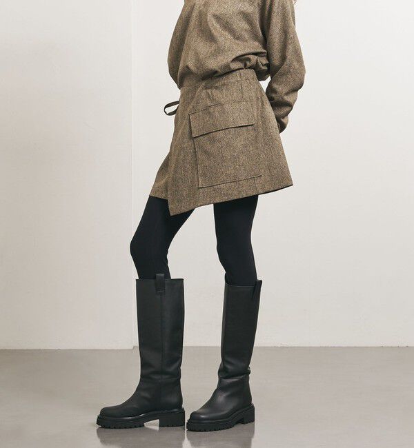 UNITED ARROWS「＜TO UNITED ARROWS＞Pツイル ラップスカート」|スカート|