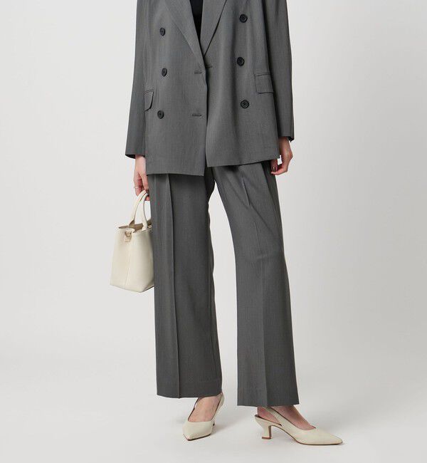 UNITED ARROWS「NALYA ピンストライプ パンツ」|チノ|DK.GRAY