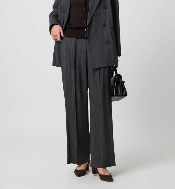 UNITED ARROWS「NALYA ピンストライプ パンツ」|チノ|NAVY