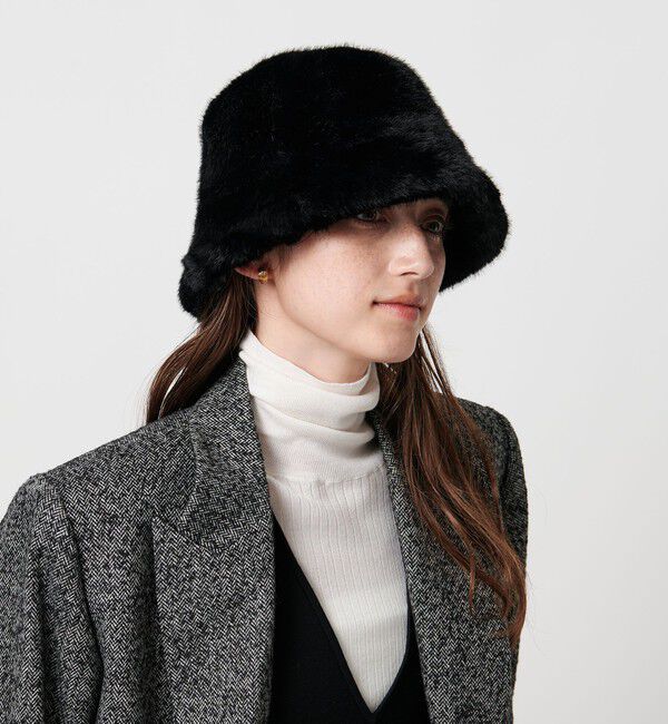 UNITED ARROWS「フェイクファー バケットハット」|ハット|