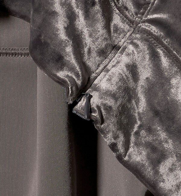 ASTRAET「＜ASTRAET＞ベロア スソジップ クルーネックカットソー」|Tシャツ・カットソー|