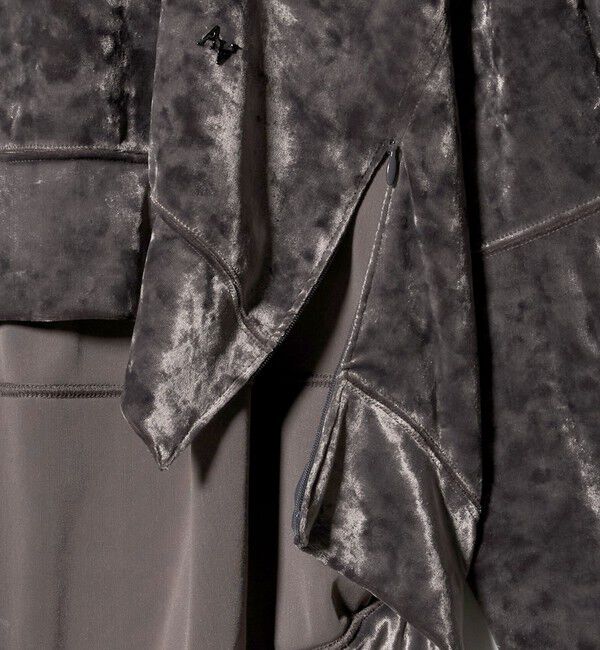 ASTRAET「＜ASTRAET＞ベロア スソジップ クルーネックカットソー」|Tシャツ・カットソー|