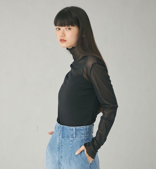 EMMEL REFINES「＜EMMEL REFINES＞EM シアー タートル カットソー」|Tシャツ・カットソー|