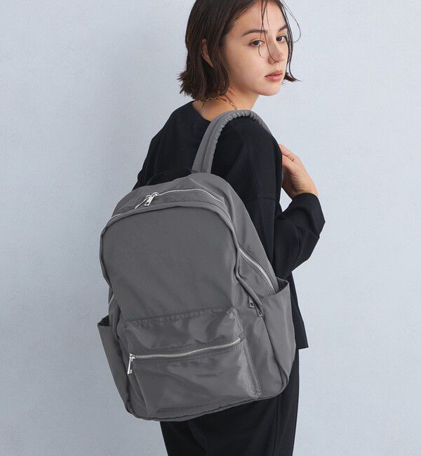 UNITED ARROWS green label relaxing「ダブルジップ バックパック / リュック - はっ水 -」|リュック|MD.GRAY