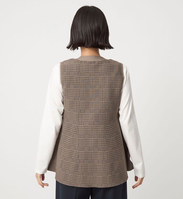 UNITED ARROWS green label relaxing「 ペプラム ジレ ニット プルオーバー -ウォッシャブル-」|ベスト・ジレ|