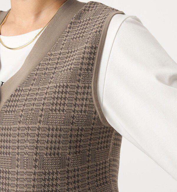 UNITED ARROWS green label relaxing「 ペプラム ジレ ニット プルオーバー -ウォッシャブル-」|ベスト・ジレ|