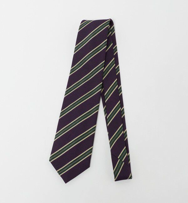 UNITED ARROWS green label relaxing「＜Alessandro Masi＞8.0cm ストライプ2 ネクタイ」|ネクタイ・蝶ネクタイ|PURPLE
