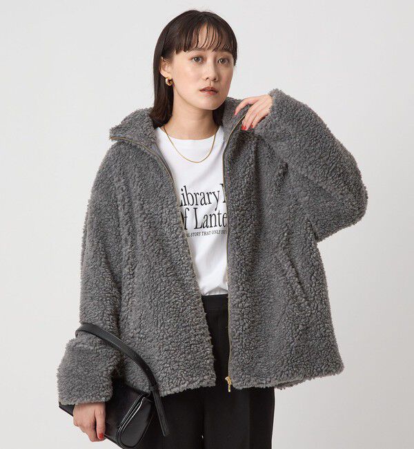 UNITED ARROWS green label relaxing「ボア スタンドカラー ブルゾン」|ブルゾン・スタジャン|