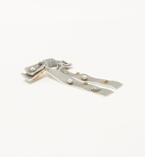 UNITED ARROWS green label relaxing「キラキラパーツ リボン バレッタ」|ヘアバンド|