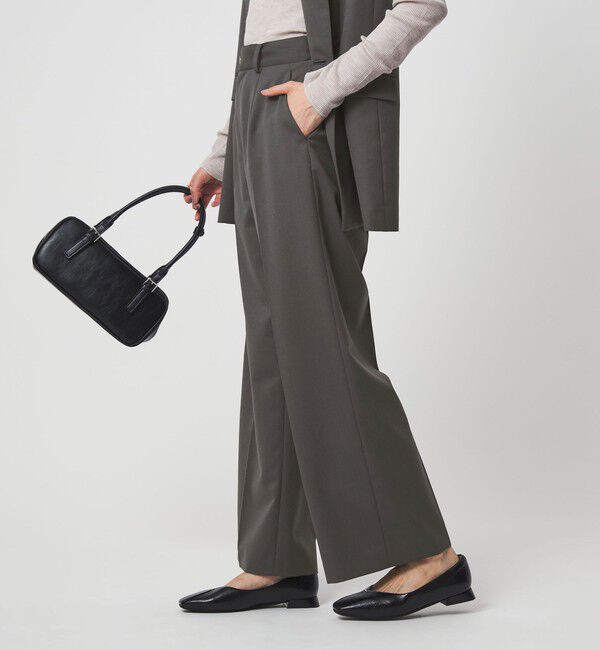 UNITED ARROWS green label relaxing「［size SHORT/TALLあり］Greed グリード ストレート パンツ ウォッシャブル」|スラックス|