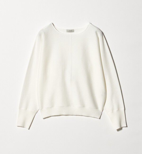 UNITED ARROWS green label relaxing「ブライト フォルム ドルマン プルオーバー ニット」|ニット・セーター|OFF WHITE