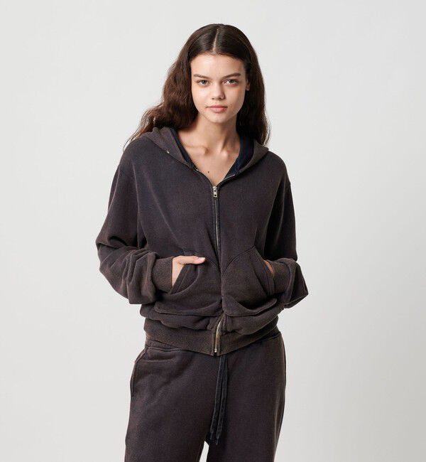 ATTISESSION「＜ATTISESSION＞ヴィンテージライク スウェット フーディー トップス」|パーカー|NAVY