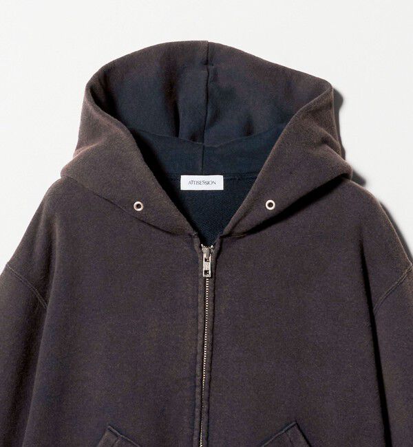 ATTISESSION「＜ATTISESSION＞ヴィンテージライク スウェット フーディー トップス」|パーカー|