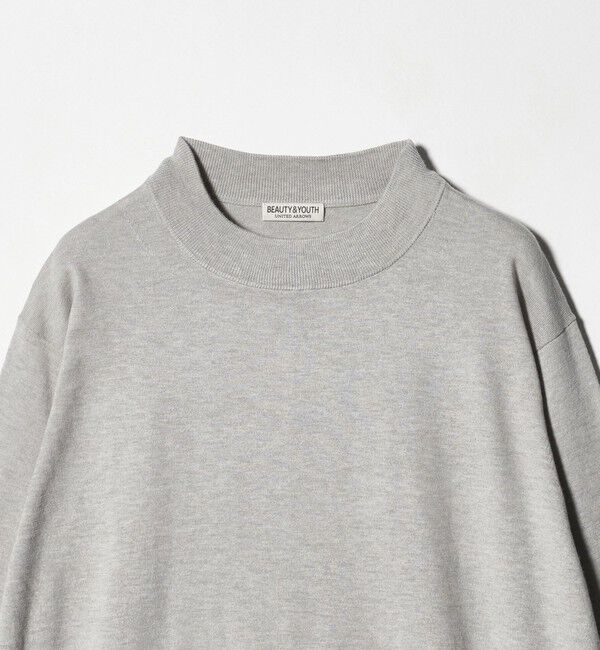 BEAUTY&YOUTH UNITED ARROWS「コットン カシミヤ ブレンド ジャケット ネック Tシャツ 」|ニット・セーター|