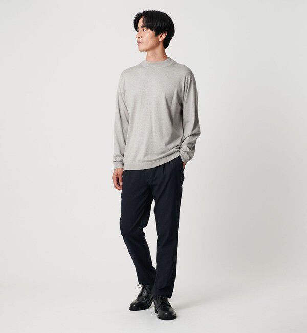 BEAUTY&YOUTH UNITED ARROWS「コットン カシミヤ ブレンド ジャケット ネック Tシャツ 」|ニット・セーター|