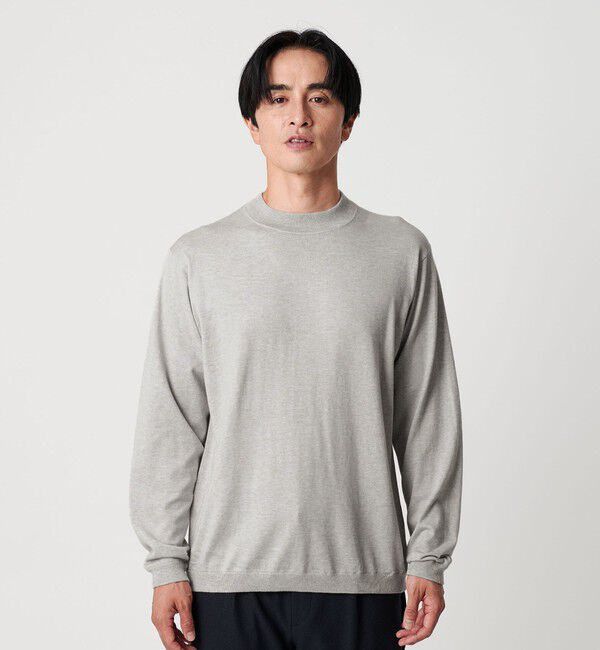 BEAUTY&YOUTH UNITED ARROWS「コットン カシミヤ ブレンド ジャケット ネック Tシャツ 」|ニット・セーター|